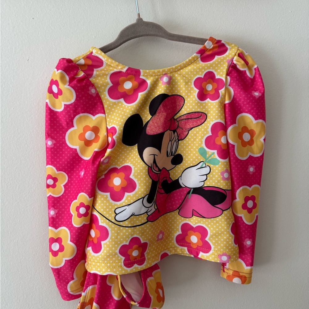 Minnie Mouse 2 piece 2T long sleeve swim set